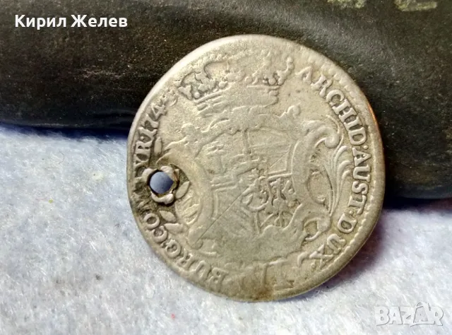 Стара СРЕБЪРНА МОНЕТА 6 КРОЙЦЕРА 1744 ИМПЕРАТРИЦА МАРИЯ ТЕРЕЗИЯ АВСТРИЯ Свещ. РИМСКА ИМПЕРИЯ 26311, снимка 2 - Нумизматика и бонистика - 48805854