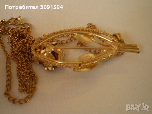 дамско колие с цветя, снимка 9 - Антикварни и старинни предмети - 40277035