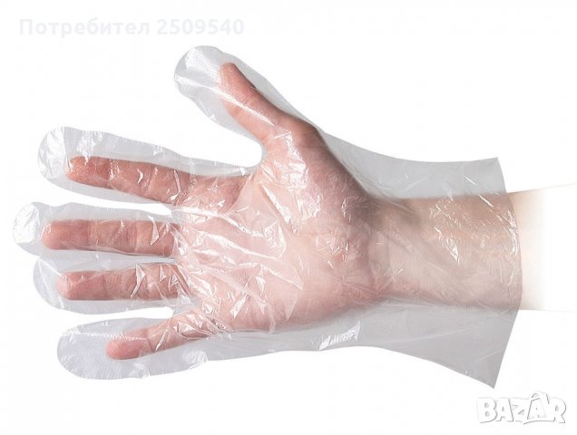 HDPE еднократни ръкавици 100бр., снимка 1 - Медицински консумативи - 28512959