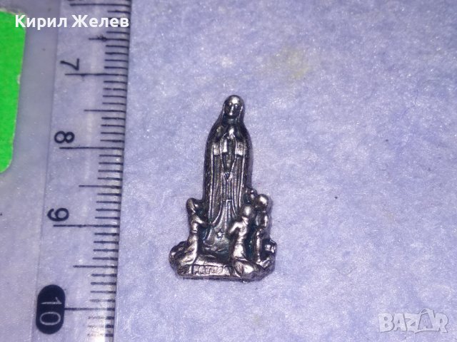 БОГОРОДИЦА от ФАТИМА Метална ПОСРЕБРЕНА КАТОЛИЧЕСКА ФИГУРКА СТАТУЕТКА от БЛАГОРОДНА СТОМАНА 25202, снимка 8 - Колекции - 39376623