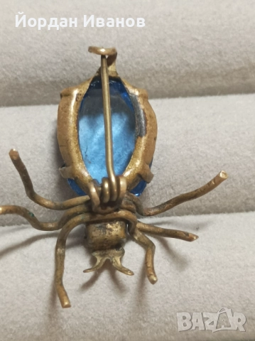 Старинна брошка "Паяк", снимка 2 - Други - 51957550