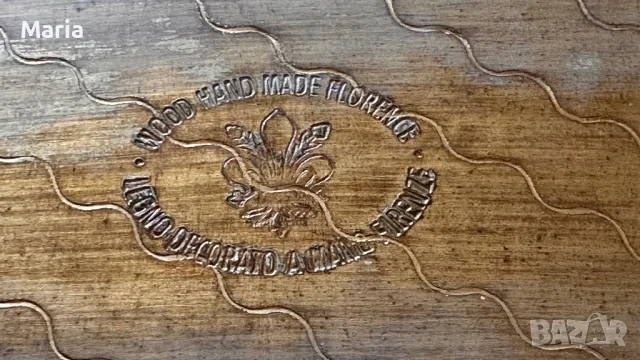 Винтидж Флорентински Бароков дървен поднос, снимка 3 - Антикварни и старинни предмети - 48965865
