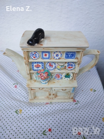 Чайник "шкаф за чинии" Swineside Англия, снимка 11 - Декорация за дома - 52860301