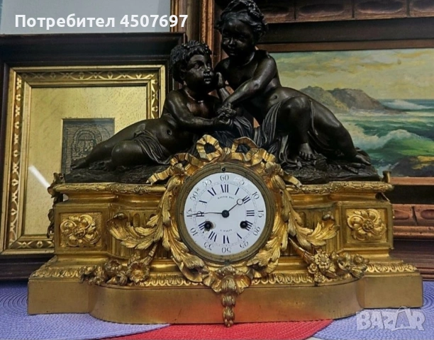 Камине френски часовни от Henri picard 1800г., снимка 3 - Антикварни и старинни предмети - 53037237