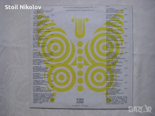 ВТА 12709 - XXI младежки конкурс за забавни песни '90, снимка 4 - Грамофонни плочи - 33047397