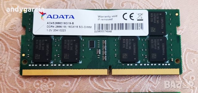 16GB DDR4 16GB DDR3L KIT 1600Mhz рам памети за лаптоп , снимка 2 - RAM памет - 32328704