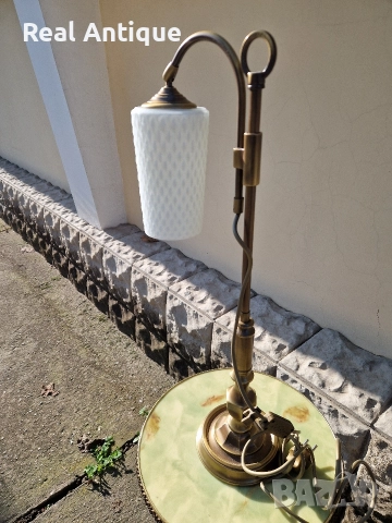 Страхотна антикварна немска настолна лампа , снимка 4 - Настолни лампи - 52803893