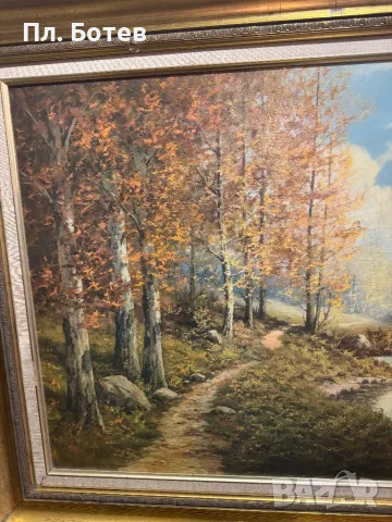 Стара маслена картина, снимка 2 - Картини - 48282514