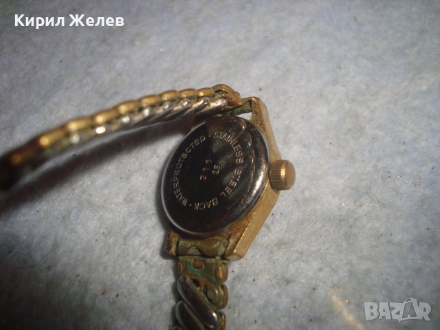 TRUMP WATCH 17 JEWELS СТАР ВИНТИДЖ ПОЗЛАТЕН ЛУКС МОДЕЛ с ПОЗЛАТЕНА ВЕРИЖКА ДАМСКИ МЕХ ЧАСОВНИК 25230, снимка 11 - Антикварни и старинни предмети - 36686241