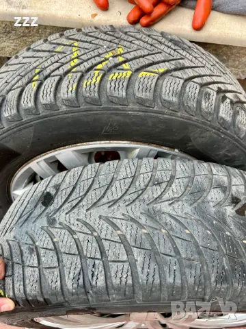 Зимни гуми с джанти 205/55R16 5x112, снимка 2 - Гуми и джанти - 49765375