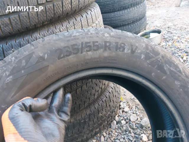 4бр.летни гуми CONTINENTAL 235/55/18 100V DOT 0124, снимка 8 - Гуми и джанти - 48948320