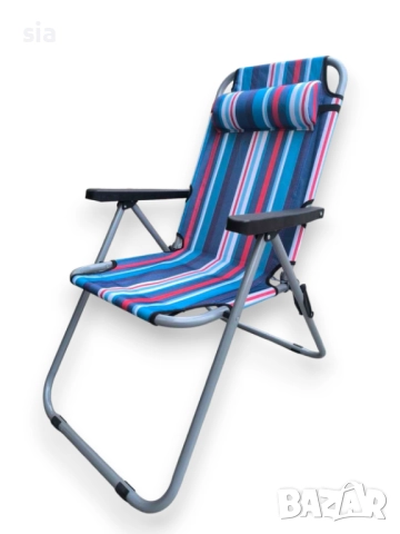 Сгъваем къмпинг стол с 3 позиции на облегалката