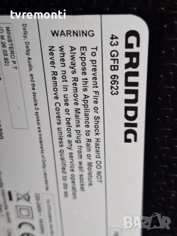 T-Con  6870C-0532A, за 43-инчов телевизор GRUNDING 43 GFB 6623, с дисплей 057D43A54P, снимка 6 - Части и Платки - 53202042