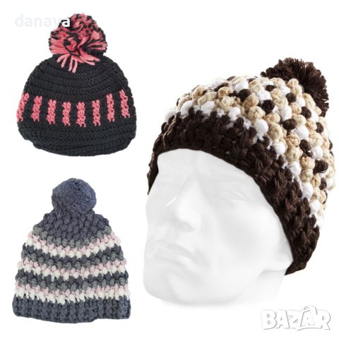 3313 Дамска плетена зимна шапка