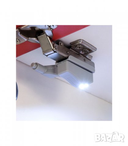 LED осветление за монтиране върху панта на шкаф и други мебели - код 2114, снимка 3 - Гардероби - 26790408