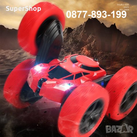 Уникална Количка за каскади с дистанционно StuntCar 4X4 играчка кола