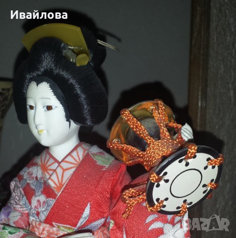 Японска колекционерска кукла Гейша, снимка 5 - Други - 26671494