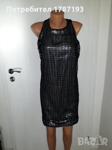 Нова рокля с пайети , мрежа и цип на целия гръб, снимка 4 - Рокли - 28411387