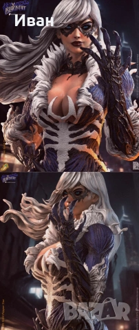 Черната котка на Марвъл Веномизирана/ Black cat Venomized , снимка 2 - Фигурки - 53288774