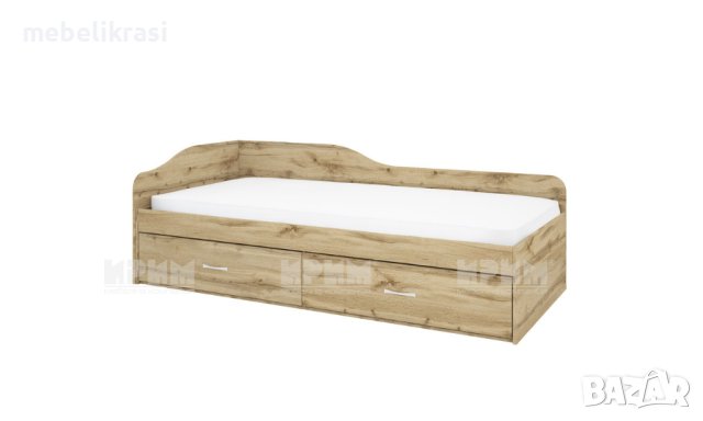 легло  с 2 табли и чекмеджета за матрак с размери 90/200 см.сити 2023 , снимка 3 - Спални и легла - 43182004