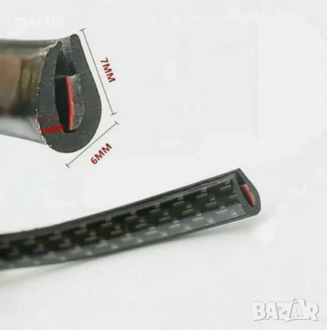 Гумената лента протектор за ръбове на автомобилни врати, снимка 2 - Аксесоари и консумативи - 50823587