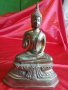 Голяма Стара Бронзова Статуя ,Статуетка БУДА, снимка 2
