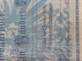 Райх банкнота 100 марки 1908г. Германия рядка за колекционери 28297, снимка 2