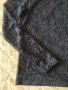 Черна дантелена блуза, снимка 5