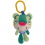 Забавна бебешка плюшена играчка Трептящо тигърче с клипс / Lorelli Toys