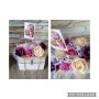 Кашпи със сапунени рози и цветя от креп хартия, снимка 11