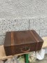 Дървен куфар със заключване и кожена дръжка , снимка 11