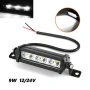 Мини 9W LED бар за осветление с 3 диода - 12/24V, снимка 1