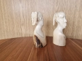 Статуетки от слонова кост 13 см. 535 гр. Разпродажба, снимка 2