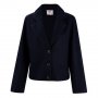 Кокетно късо сако Wool Blend Jacket Ladiesрв черно,кремаво и синьо 