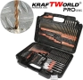 Комплект битове и свредла kraftworld – 246 части в куфар | HSS + дърво + зидария, снимка 3