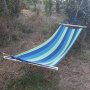 2230 Градински хамак от плат хамак люлка за къмпинг градина 195x77cm, снимка 8