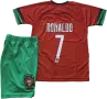 Червен Детски Екип CR7 RONALDO Португалия 2025г Комплект с шорти и анцуг 128, снимка 11