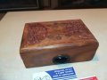 КРАСИВА ДЪРВЕНА КУТИЯ С ЧЕРЕН КАМЪК-16Х10Х6СМ, снимка 9