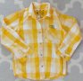 Прекрасна риза за момче в ярко жълто и бяло каре, снимка 1 - Детски ризи - 37768151