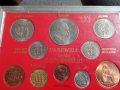 Лот,гланц,UNC,Англия,1965-67, Чърчил, монети, снимка 6
