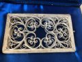 Визитник, руски сребърен филигран, ръчна изработка, сертификат, подаръчна кутия, нов идея за подарък, снимка 8