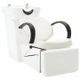 Измивна колона за фризьорски салон, бяла, изкуствена кожа различни модели - безплатна доставка, снимка 1 - Фризьорски столове - 38720316