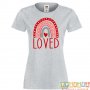 Дамска тениска Свети Валентин Loved, снимка 2