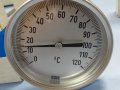 индустриален термометър Wika thermometer ф100mm, -20/+400°C, L-30-480mm, снимка 2