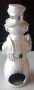 Снежен човек свещник или фенер - 15 см, снимка 2