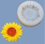 Слънчоглед слънчогледово едро цвете силиконов молд форма фондан сапун свещ гипс восък декор, снимка 2