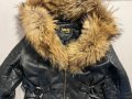 Кожено яке с естествен пух | (S) , снимка 4