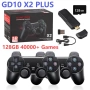 X2 Plus GD10 Pro 4K Game Stick 3D HD Retro Video Game Console, Безжичен контролер TV, 40000+ игри, снимка 1