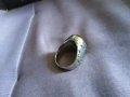 Пръстен мелхиор с камък , снимка 3