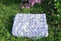 Плетено бебешко одеялце 90х90 см, снимка 1 - Спално бельо и завивки - 43510841